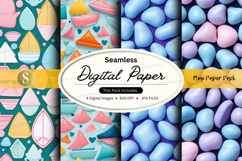 Seamless digital paper pack with pastel textures and pattern Product Image 1