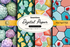 Seamless digital paper pack with pastel textures and pattern Product Image 1