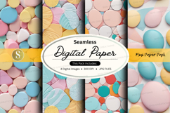 Seamless digital paper pack pastel polka dots background Product Image 1