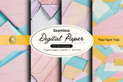 Seamless digital paper pack pastel textures background desig Product Image 1