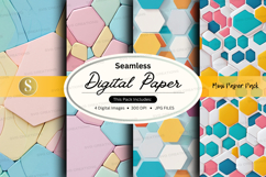 Seamless digital paper pack pastel watercolor textures Product Image 1