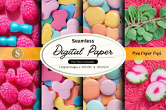 Seamless digital paper pack colorful textures backgrounds Product Image 1