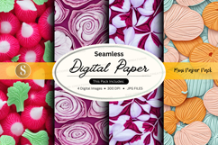 Seamless digital paper patterns set colorful backgrounds Product Image 1