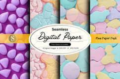 Seamless digital paper pack pastel polka dots textures Product Image 1