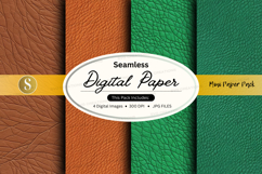 Seamless digital paper texture mockup with label design Product Image 1