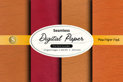 Seamless digital paper texture pack with warm tones Product Image 1