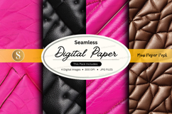 Seamless digital paper pack with pink and brown textures Product Image 1