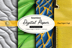 Seamless digital paper textures pack with geometric patterns Product Image 1