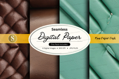 Seamless digital paper textures pack with mockup Product Image 1