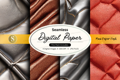 Seamless digital paper textures pack with leather and fabric Product Image 1