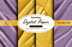 Seamless digital paper pack purple yellow texture background Product Image 1