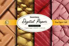 Seamless digital paper pack textures gold red pink Product Image 1