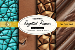 Seamless digital paper textures brown gold mockup pack Product Image 1