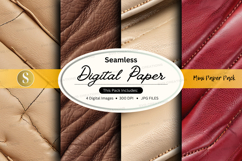 Seamless digital paper texture beige red mockup design Product Image 1