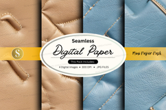 Seamless beige digital paper texture mockup pack Product Image 1