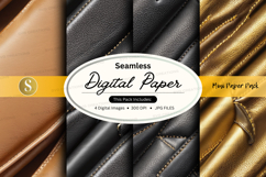 Seamless digital paper mockup on leather wallet background Product Image 1