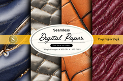 Seamless digital paper textures pack with metallic and fabri Product Image 1