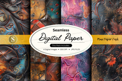 Seamless digital paper textures abstract colorful background Product Image 1