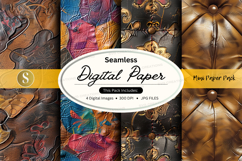 Seamless digital paper textures pack vintage floral design Product Image 1