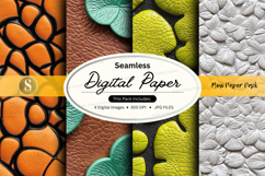 Seamless digital paper textures pack with vibrant patterns Product Image 1