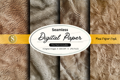 Seamless brown digital paper texture mockup pack Product Image 1