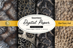 Seamless digital paper textures pack with elegant patterns a Product Image 1