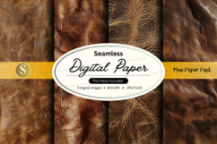 Seamless digital paper texture with golden flakes background Product Image 1