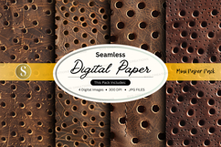 Seamless digital paper texture pack vintage grunge Product Image 1