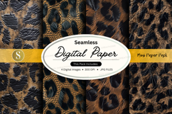 Seamless digital paper texture gold floral pattern backgroun Product Image 1