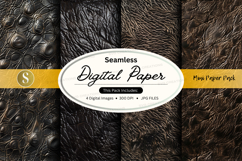 Seamless dark digital paper texture background mockup Product Image 1
