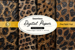 Seamless digital paper texture gold floral pattern backgroun Product Image 1