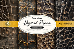 Seamless digital paper texture pack with hexagon pattern Product Image 1