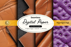 Seamless digital paper pack with textures and mockups Product Image 1