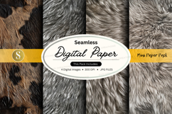 Seamless grey digital paper texture pack background Product Image 1