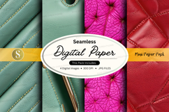 Seamless digital paper pack with floral textures and mockup Product Image 1