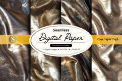 Seamless gold digital paper texture metallic shiny backgroun Product Image 1