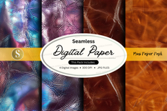 Seamless digital paper texture background with metallic foil Product Image 1