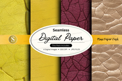 Seamless digital paper texture mockup with label design Product Image 1