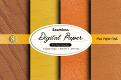 Seamless digital paper mockup with yellow and orange gradien Product Image 1