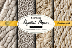 Seamless digital paper textures pack for design backgrounds Product Image 1