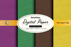 Seamless digital paper pack with vibrant textures and patter Product Image 1
