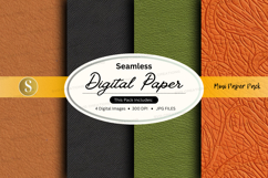 Seamless digital paper textures pack with mockup overlay Product Image 1