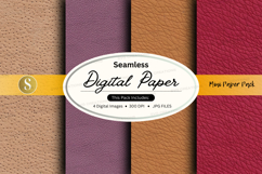 Seamless digital paper texture with mockup label design Product Image 1