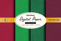 Seamless digital paper texture with vintage label mockup des Product Image 1