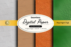 Seamless digital paper texture mockup with label design Product Image 1