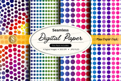Seamless Digital Paper Pack with Vibrant Polka Dots and Patt Product Image 1