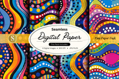 Seamless Colorful Digital Paper Pack with Vibrant Mexican Pa Product Image 1