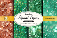 Seamless digital paper textures pack with watercolor gold gl Product Image 1