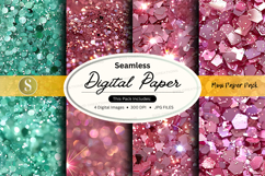 Seamless digital paper pack with glitter texture background Product Image 1
