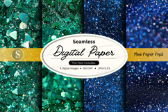 Seamless digital paper pack with gold foil texture backgroun Product Image 1